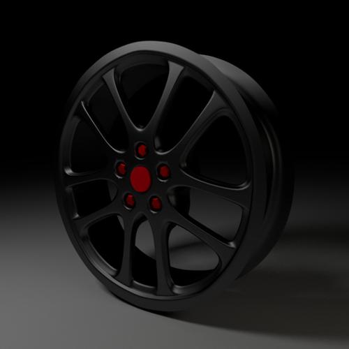 High Poly Wheel 1 preview image